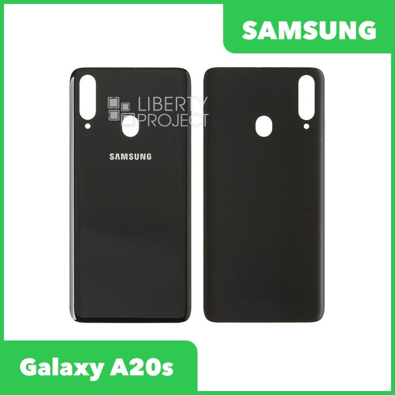 Задняя крышка для Samsung Galaxy A20s (Черный)