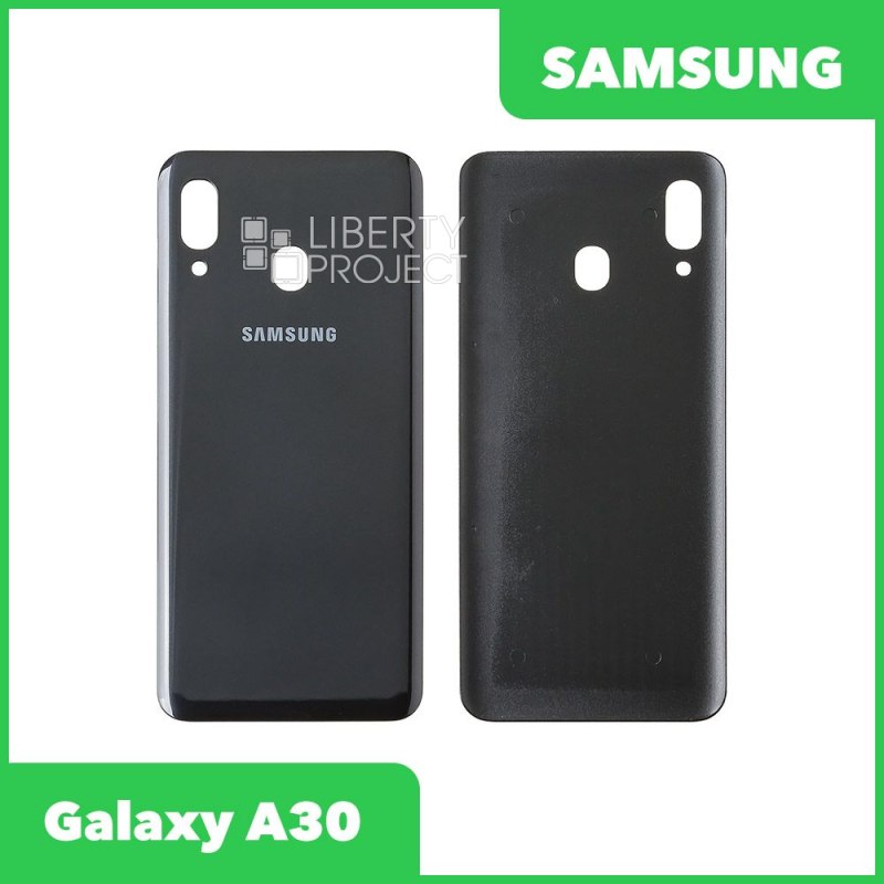 Задняя крышка для Samsung Galaxy A30 (Черный)