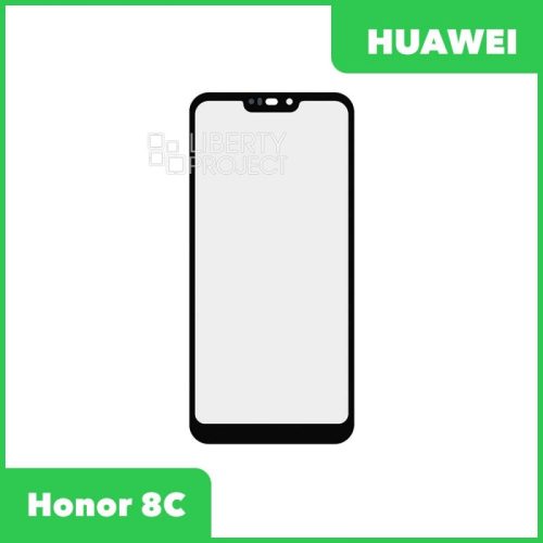 Стекло + OCA плёнка для переклейки Huawei Honor 8C (BKK-AL10)/ASUS Zenfone Max (M2) ZB633KL (черный)