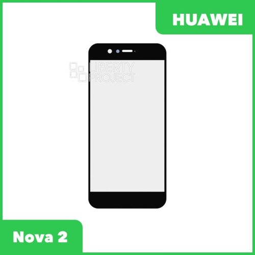 Стекло + OCA плёнка для переклейки Huawei Nova 2 (5″) (PIC-LX9) (черный)