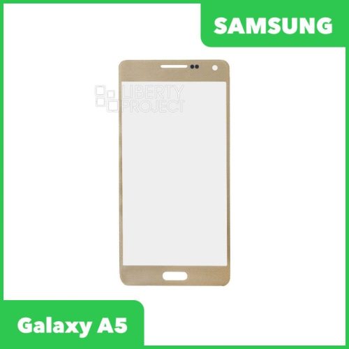 Стекло + OCA плёнка для переклейки Samsung A500F Galaxy A5 (золото)