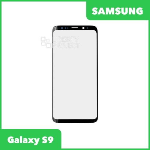 Стекло + OCA плёнка для переклейки Samsung G960F Galaxy S9 (черный)