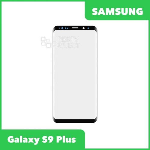 Стекло + OCA плёнка для переклейки Samsung G965F Galaxy S9 Plus (черный)