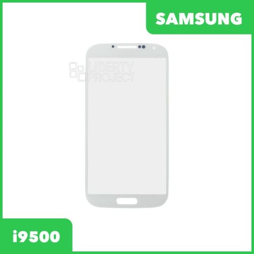 Стекло + OCA плёнка для переклейки Samsung i9500 (белый)