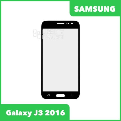 Стекло + OCA плёнка для переклейки Samsung J320 Galaxy J3 (2016) (черный)