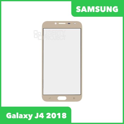 Стекло + OCA плёнка для переклейки Samsung J400 Galaxy J4 (2018) (золото)