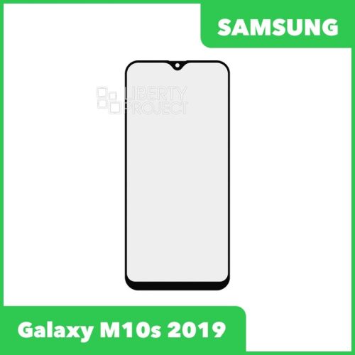 Стекло + OCA плёнка для переклейки Samsung M107F Galaxy M10s 2019 (черный)