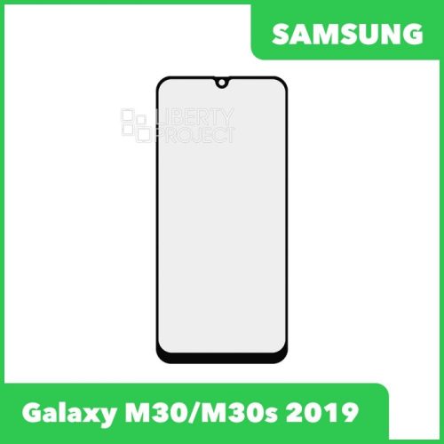 Стекло + OCA плёнка для переклейки Samsung M305F/M307F Galaxy M30/M30s 2019 (черный)