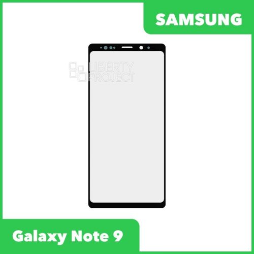 Стекло + OCA плёнка для переклейки Samsung N960F Galaxy Note 9 (черный)