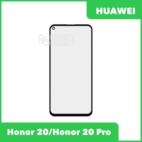 Стекло + OCA плёнка для переклейки Huawei Honor 20 (YAL-L21)/Honor 20 Pro (YAL-L41)/Nova 5T (черный)