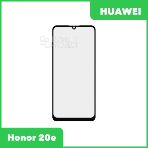 Стекло + OCA плёнка для переклейки Huawei Honor 20e (HRY-LX1T) (черный)
