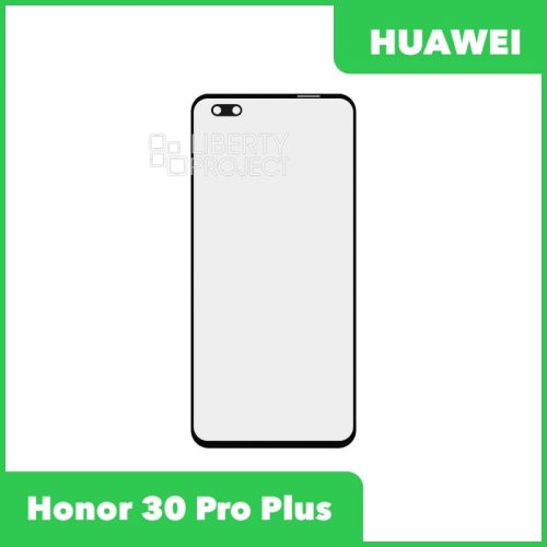 Стекло + OCA плёнка для переклейки Huawei Honor 30 Pro Plus (EBG-AN10) ( (черный)