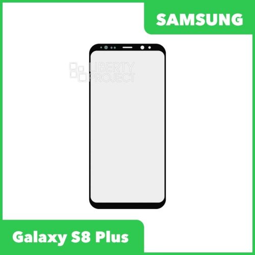 Стекло + OCA плёнка для переклейки Samsung Galaxy S8 Plus SM-G955F (черный)