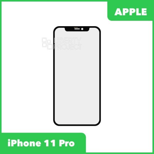 Стекло + OCA для iPhone 11 Pro (черный) оригинал