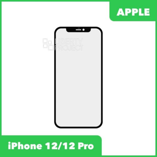 Стекло + OCA для iPhone 1212 Pro (черный) оригинал