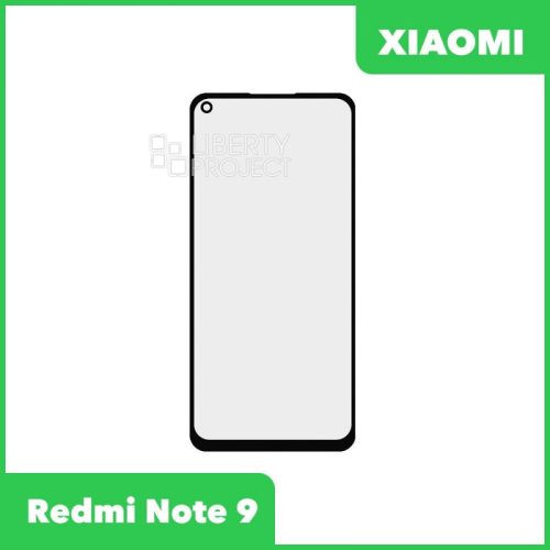 Стекло + OCA пленка для переклейки Xiaomi Redmi Note 9 / Redmi X10 (черный)