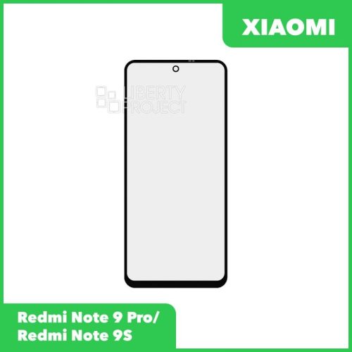 Стекло + OCA пленка для переклейки Xiaomi Redmi Note 9 Pro / Redmi Note 9S (черный)