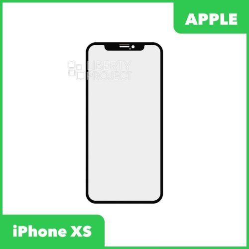 Стекло + OCA для iPhone XS олеофобное покрытие (черный) оригинал