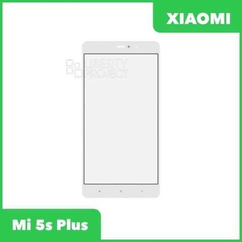Стекло + OCA пленка для переклейки Xiaomi Mi 5s Plus (белый)
