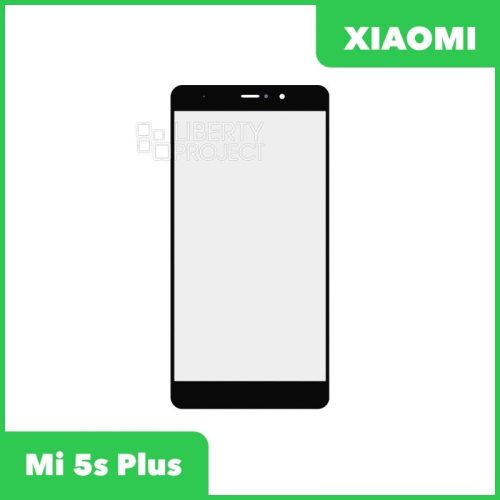Стекло + OCA пленка для переклейки Xiaomi Mi 5s Plus (черный)