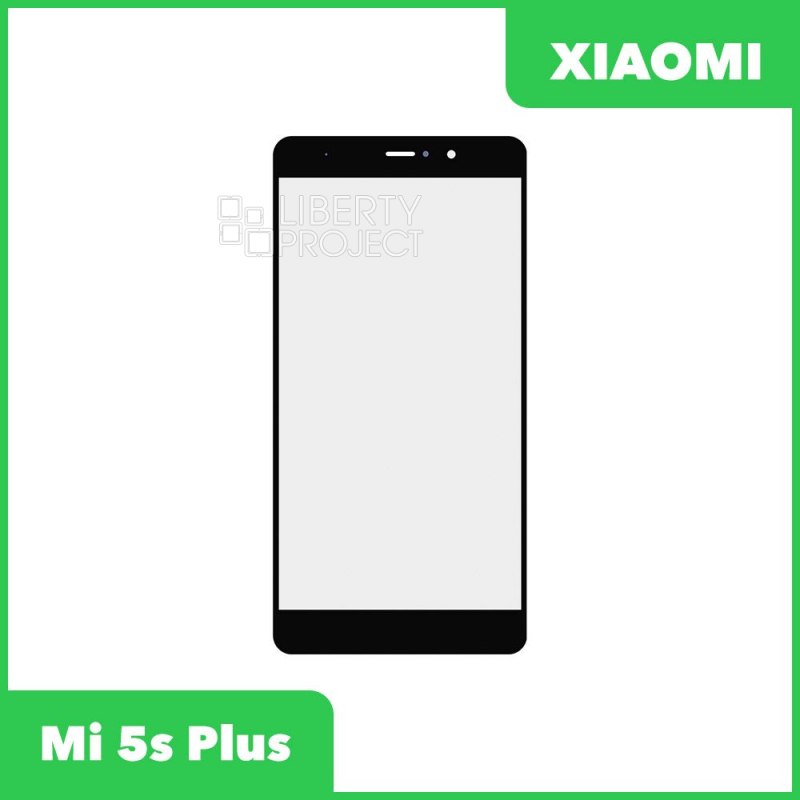 Стекло + OCA пленка для переклейки Xiaomi Mi 5s Plus (черный)
