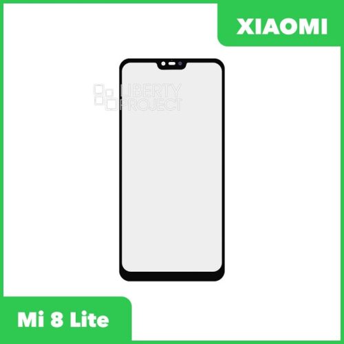 Стекло + OCA пленка для переклейки Xiaomi Mi 8 Lite (черный)