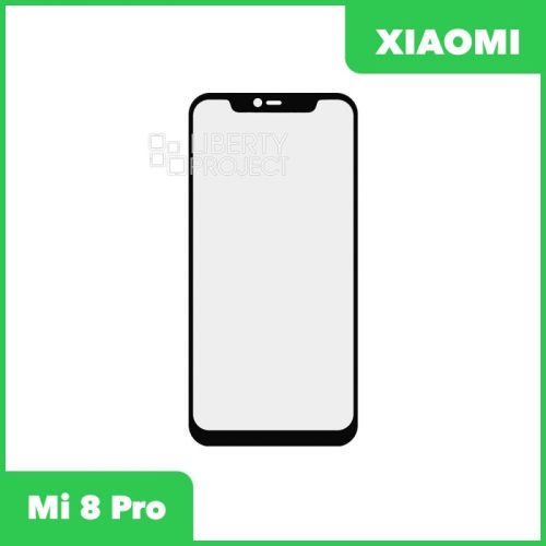 Стекло + OCA пленка для переклейки Xiaomi Mi 8 Pro (черный)