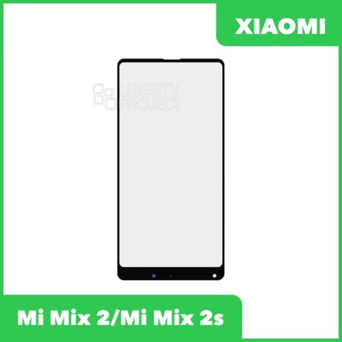 Стекло + OCA пленка для переклейки Xiaomi Mi Mix 2 / Mi Mix 2s (черный)