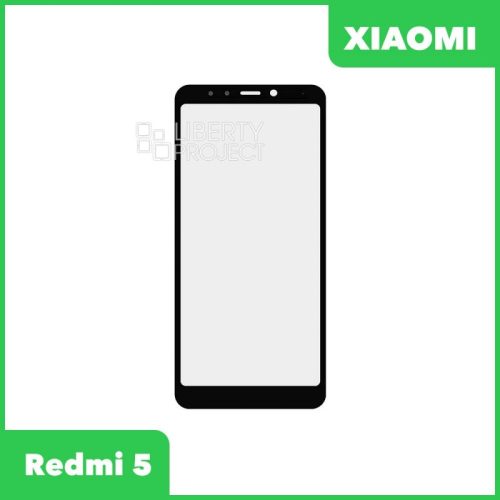 Стекло + OCA пленка для переклейки Xiaomi Redmi 5 (черный)