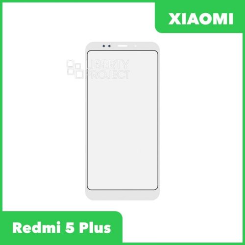 Стекло + OCA пленка для переклейки Xiaomi Redmi 5 Plus (белый)