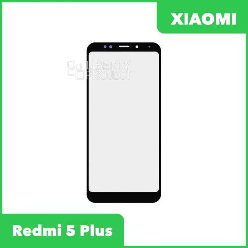 Стекло + OCA пленка для переклейки Xiaomi Redmi 5 Plus (черный)