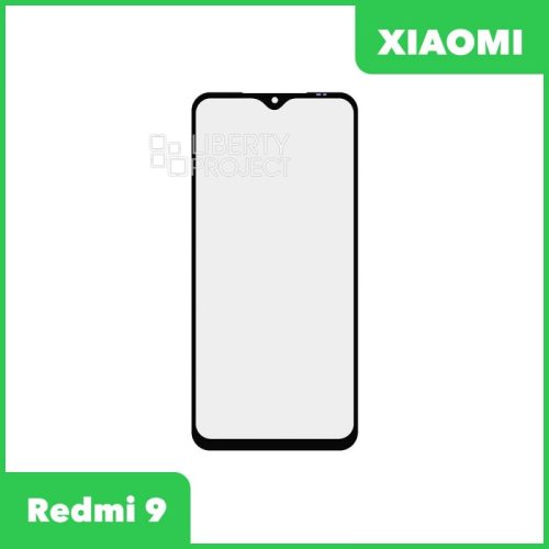 Стекло + OCA пленка для переклейки Xiaomi Redmi 9 (черный)