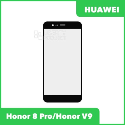 Стекло + OCA плёнка для переклейки Huawei Honor 8 Pro (DUK-L09) / Honor V9 (DUK-AL20) (черный)