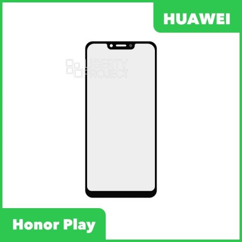 Стекло + OCA плёнка для переклейки Huawei Honor Play (COR-L29) (черный)