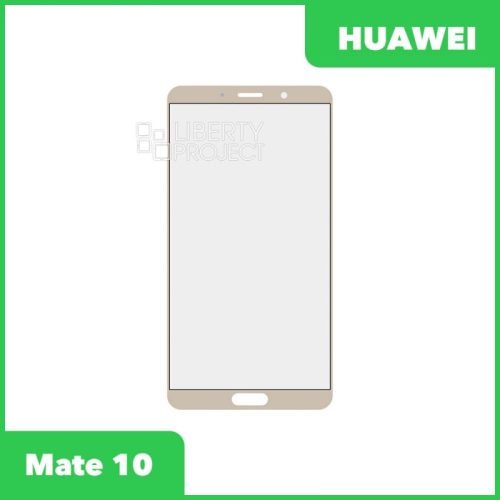 Стекло + OCA плёнка для переклейки Huawei Mate 10 (золото)