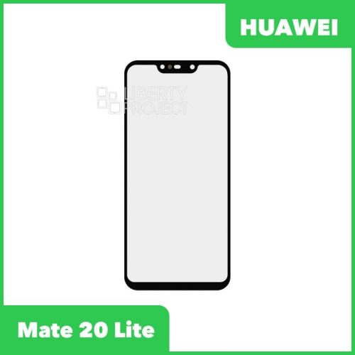 Стекло + OCA плёнка для переклейки Huawei Mate 20 Lite (черный)