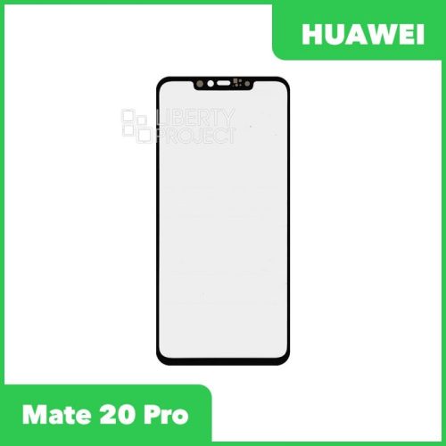 Стекло + OCA плёнка для переклейки Huawei Mate 20 Pro (LYA-L29) (черный)