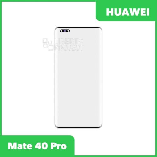 Стекло + OCA плёнка для переклейки Huawei Mate 40 Pro (NOH-NX9) (черный)