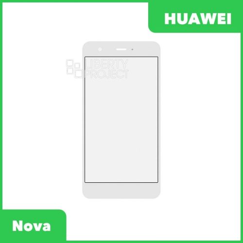 Стекло + OCA плёнка для переклейки Huawei Nova (CAN-L11) (белый)