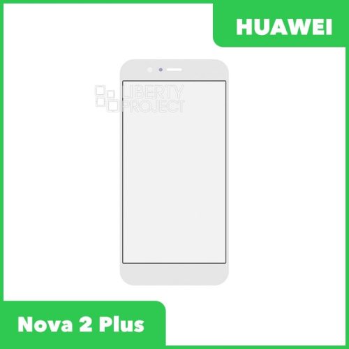 Стекло + OCA плёнка для переклейки Huawei Nova 2 Plus (BAC-L21) (белый)