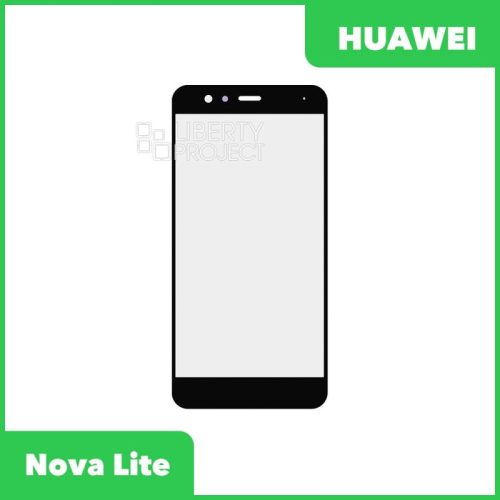 Стекло + OCA плёнка для переклейки Huawei Nova Lite (PRA-LX2) (черный)