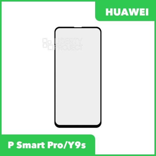 Стекло + OCA плёнка для переклейки Huawei P Smart Pro / Y9s (STK-L21) (черный)