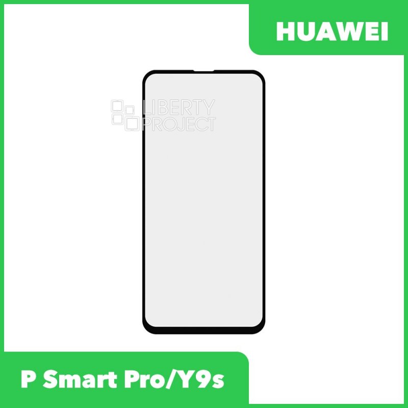 Стекло + OCA плёнка для переклейки Huawei P Smart Pro / Y9s (STK-L21) (черный)
