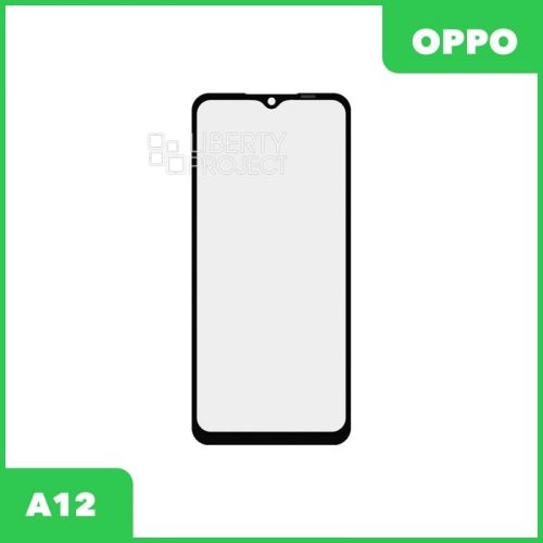 Стекло + OCA пленка для переклейки Oppo A12 / A7 / A5S / AX7 / Realme 3 (черный) [oppo a12]