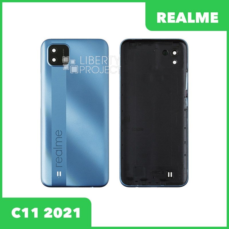 Задняя крышка для Realme C11 2021 (голубой)