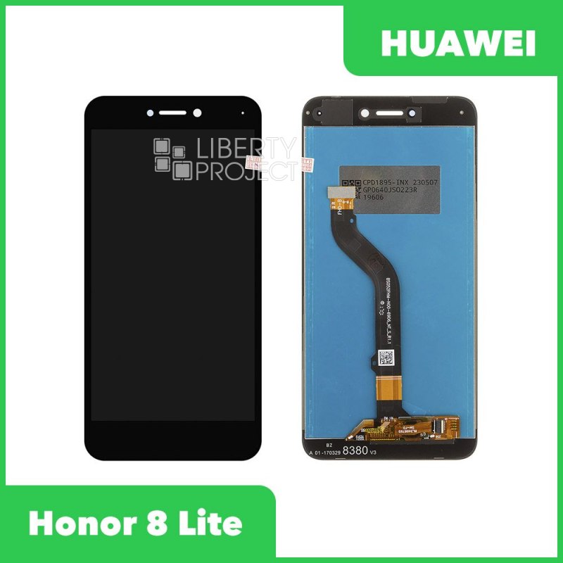 Дисплей для Huawei Honor 8 Lite — оригинал, без рамки, чёрный
