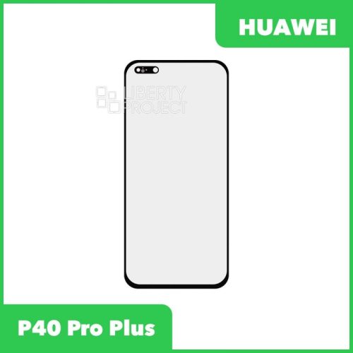 Стекло + OCA плёнка для переклейки Huawei P40 Pro Plus (ELS-N39) (черный)