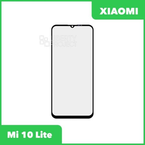 Стекло + OCA пленка для переклейки Xiaomi Mi 10 Lite (черный)