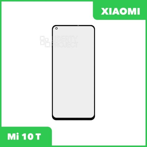Стекло + OCA пленка для переклейки Xiaomi Mi 10 T (черный)