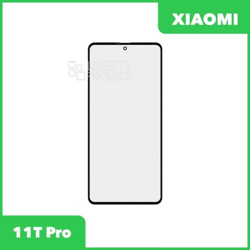 Стекло + OCA пленка для переклейки Xiaomi 11T / 11T Pro (черный)